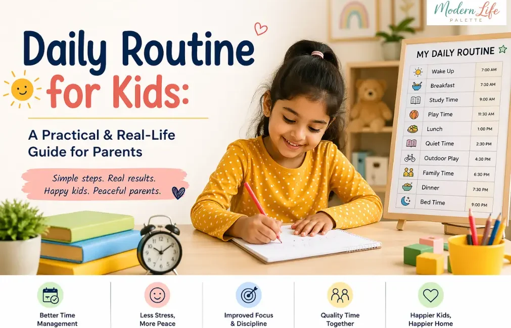 Daily Routine For Kids - Modern Life Palette