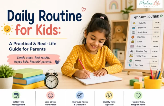 Daily Routine For Kids - Modern Life Palette