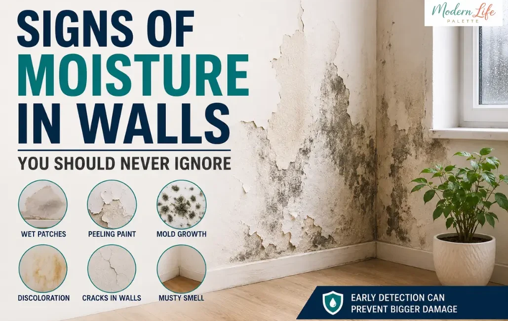 Signs of Moisture in Walls - Modern Life Palette