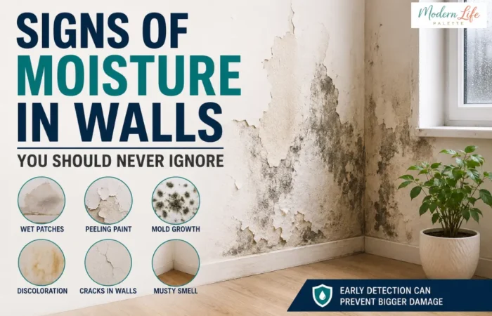 Signs of Moisture in Walls - Modern Life Palette