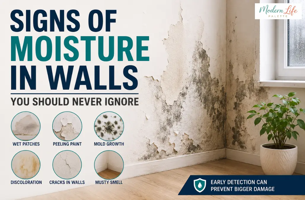 Signs of Moisture in Walls - Modern Life Palette