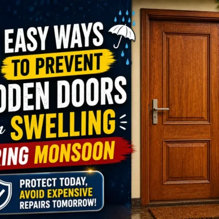 8 Ways To Prevent Wooden Doors From Swelling During Monsoon