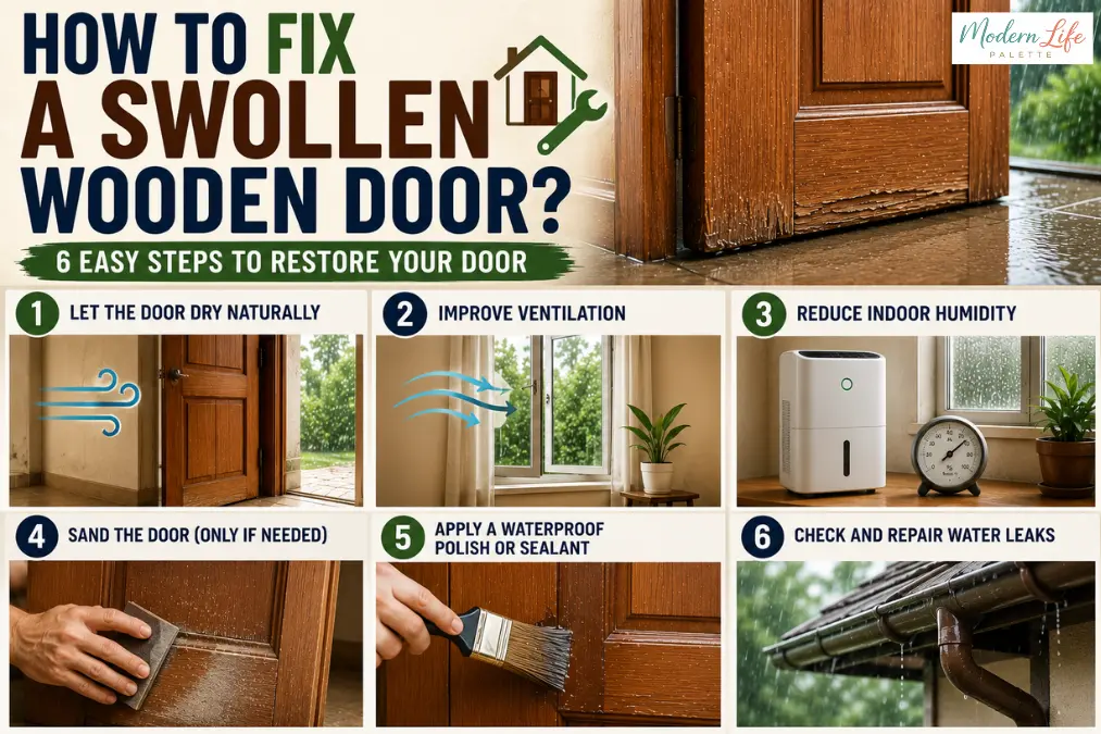 How To Fix Swollen Wooden Door