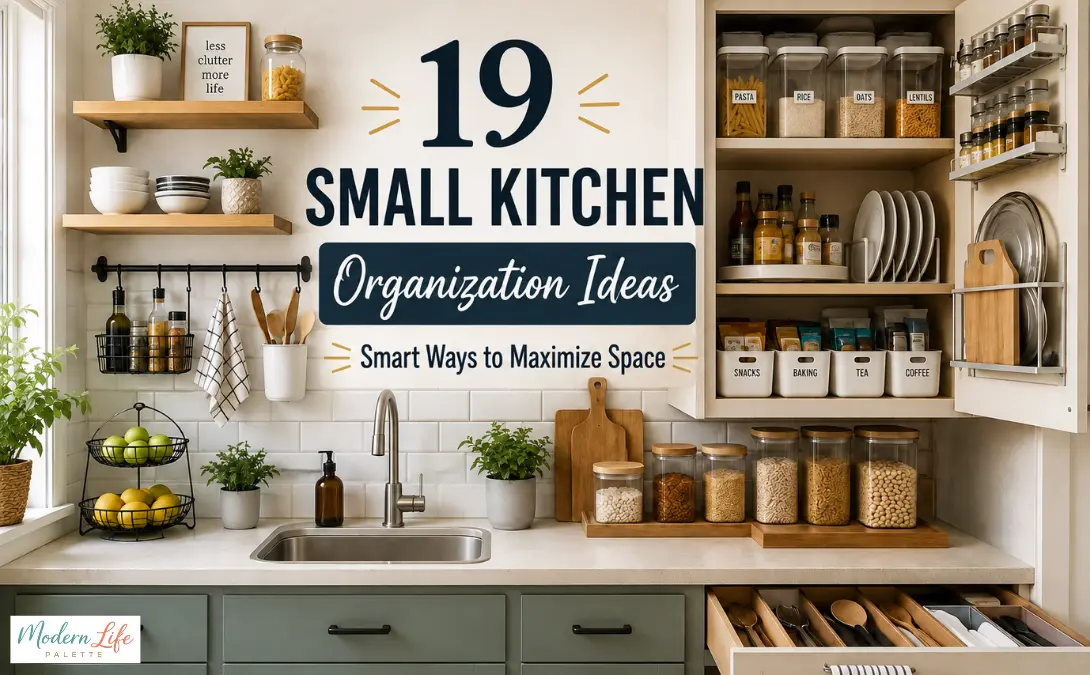 Small Kitchen Organization Ideas: 19 Smart Ways to Maximize Space Small Kitchen Organization Ideas